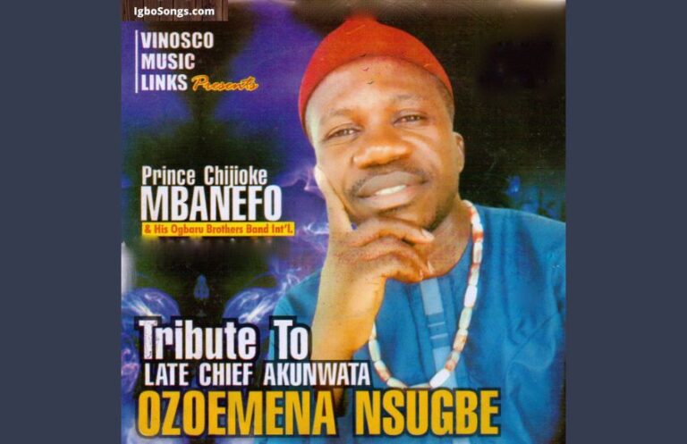 Tribute to Late Chief Akunwata Ozoemena Nsugbe – Chijioke Mbanefo